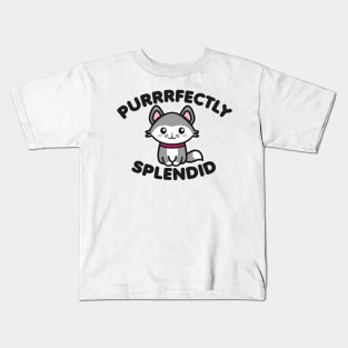 Perfectly Splendid Kawaii Cat Kids T-Shirt